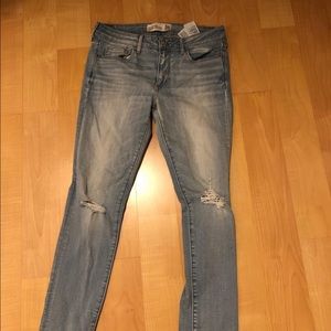 Abercrombie and Fitch light blue skinny jeans